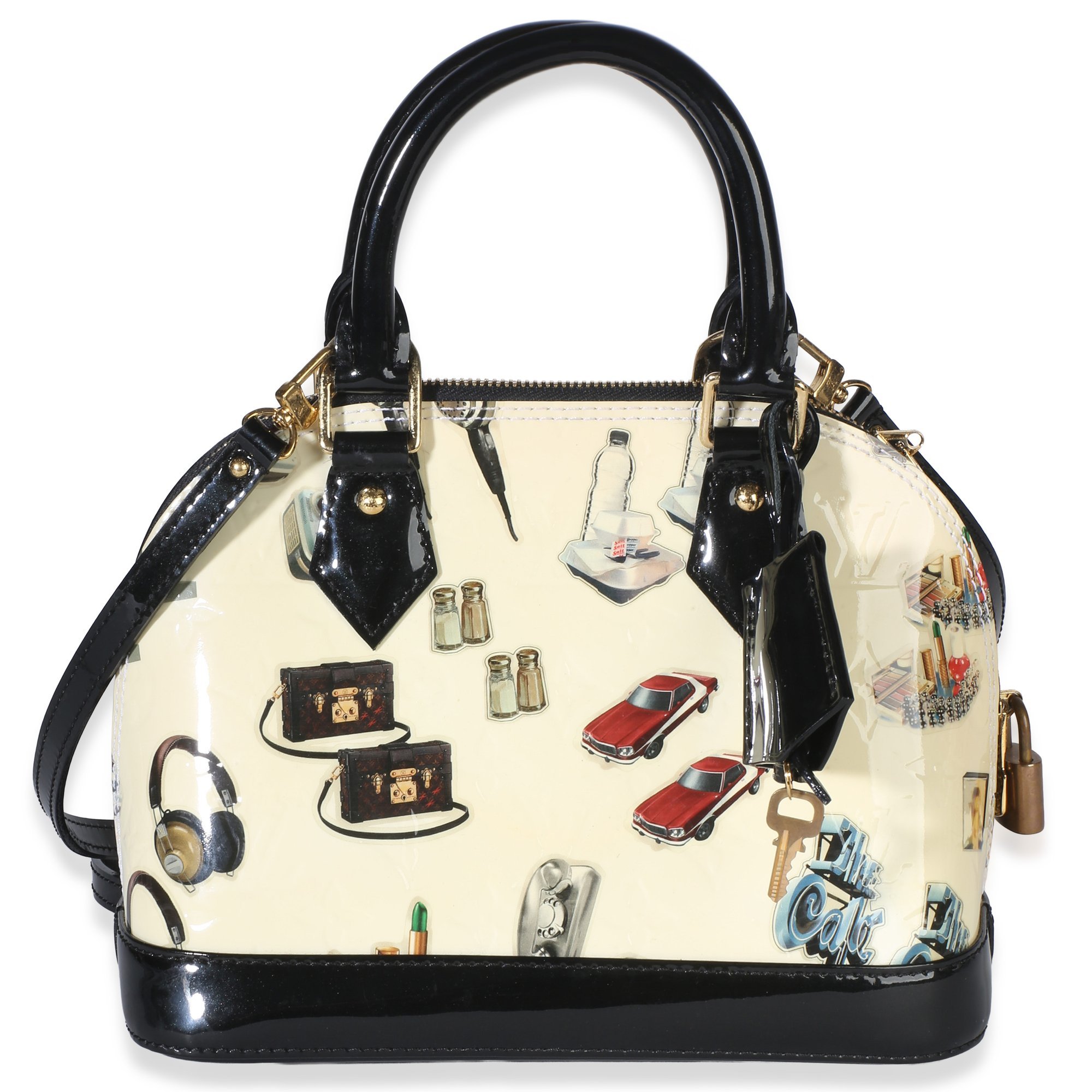 Alma BB patent leather handbag