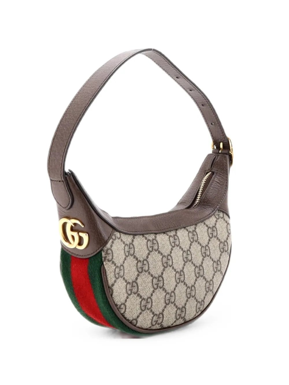 Ophidia Half Moon Bag GG Coated Canvas Mini hobo bag