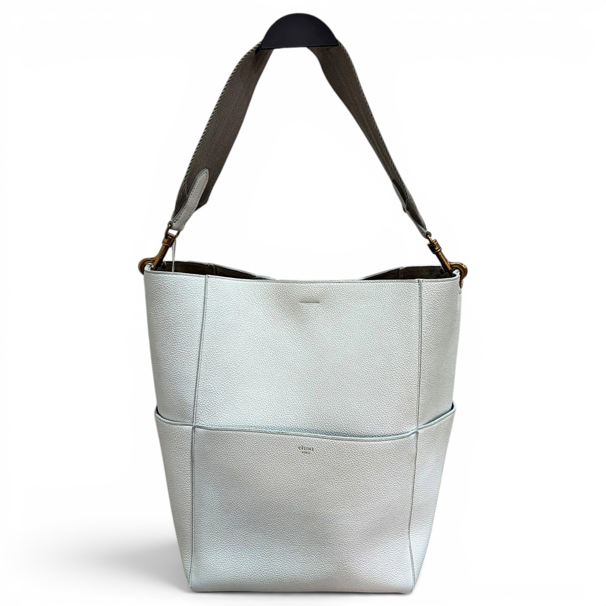 Seau Sangle leather handbag
