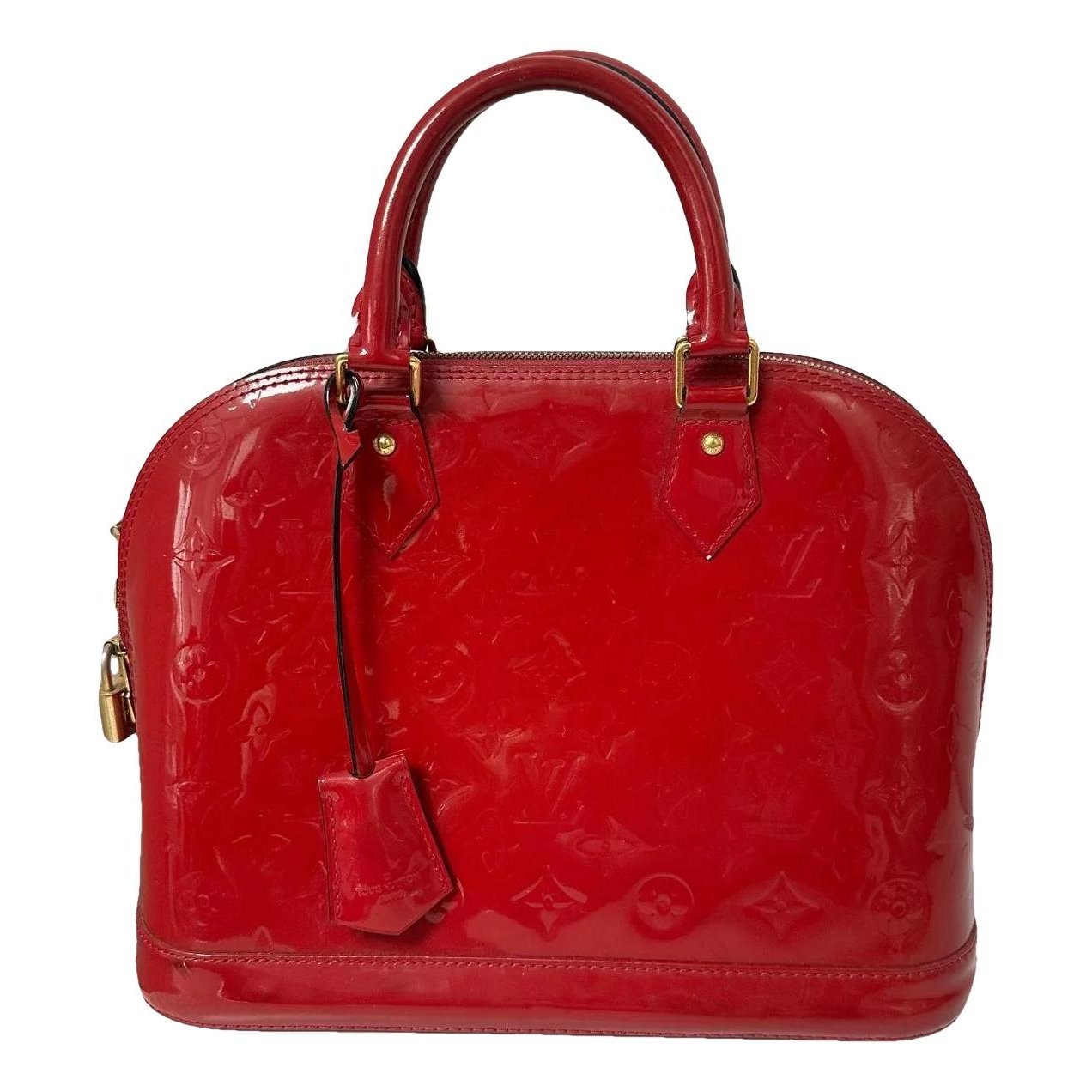 Alma patent leather satchel
