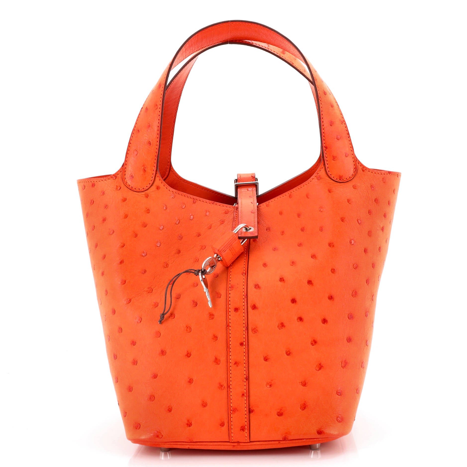 Hermes Picotin Lock Bag Ostrich MM