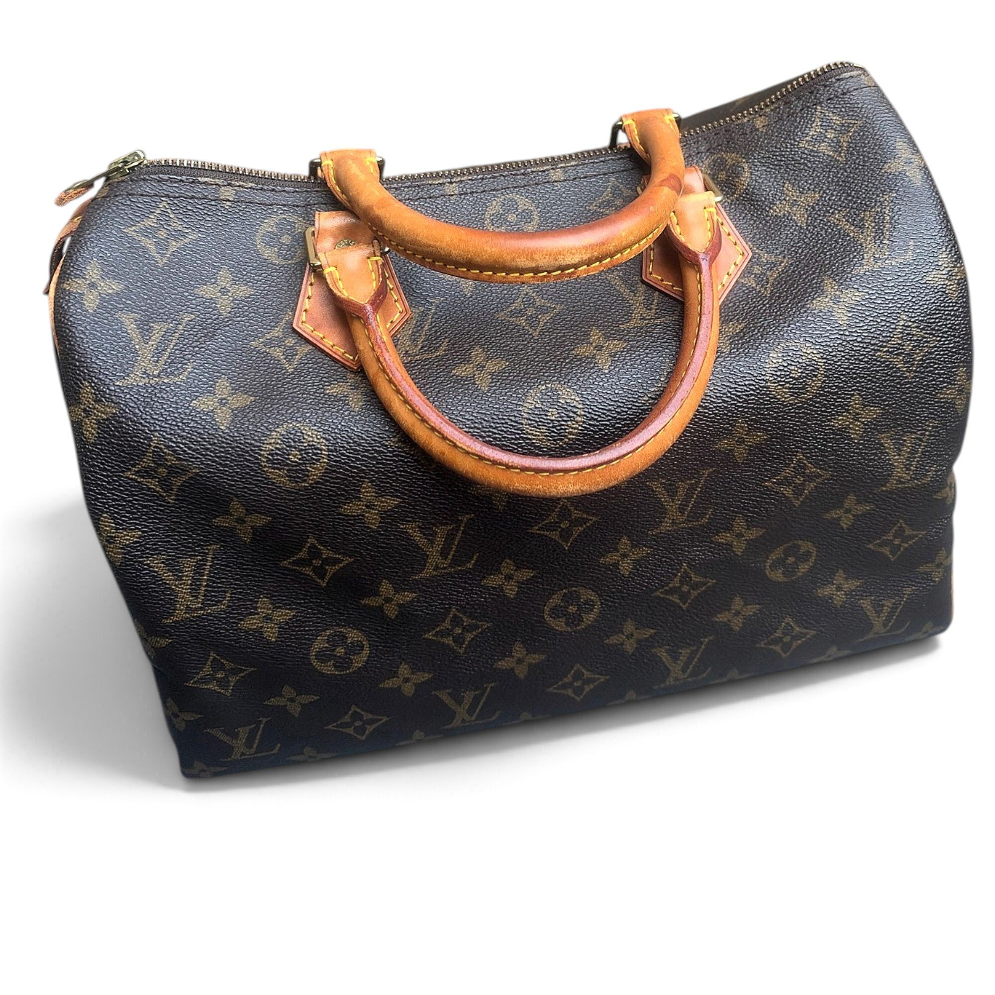 Speedy leather handbag