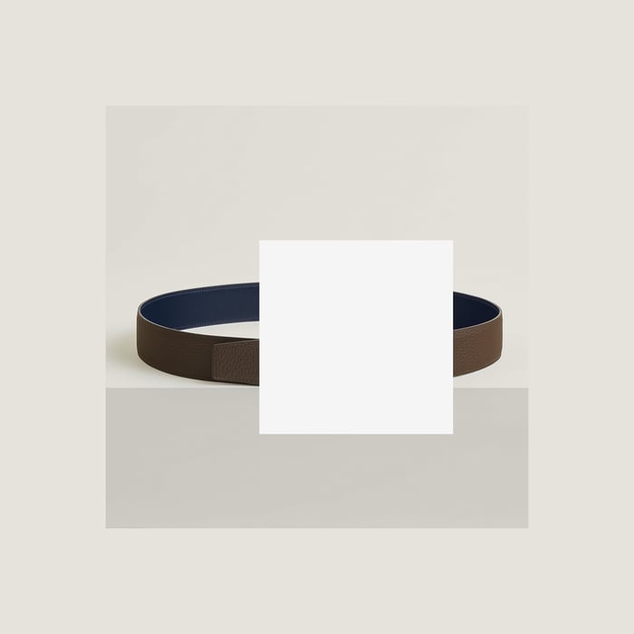 Jumbo Belt Buckle & Reversible Leather Strap 38 MM