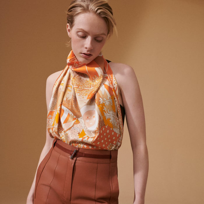 Acte III, Scene I, La Clairiere Decoupage Scarf 70