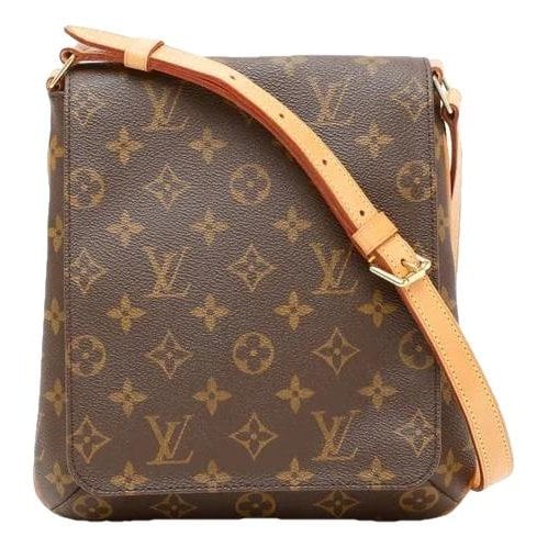 Musette cloth handbag