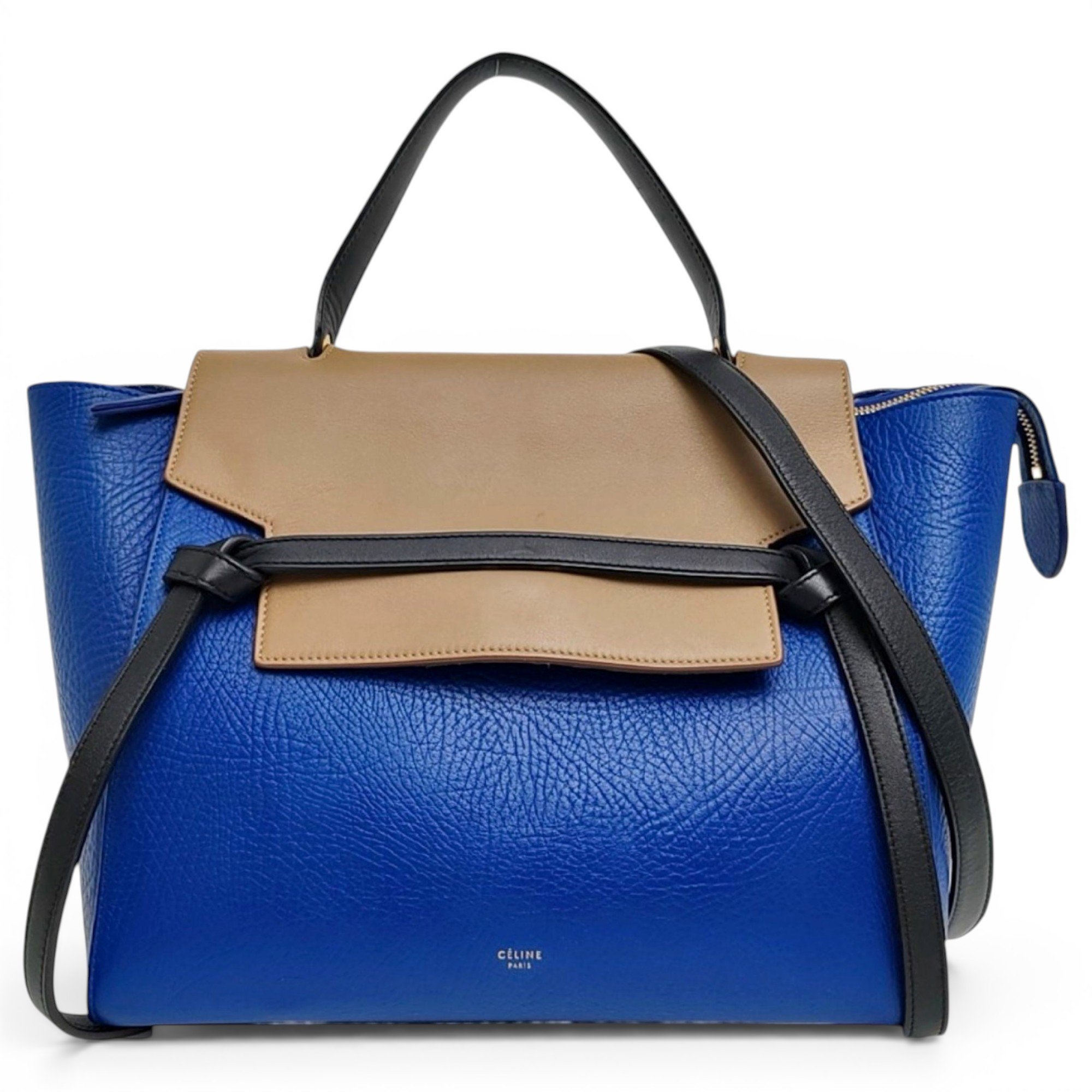 Belt leather handbag
