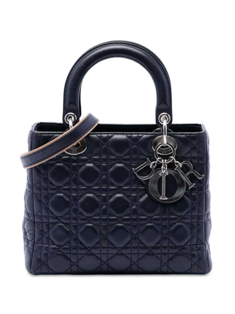 2010 Medium Lambskin Cannage Lady Dior satchel