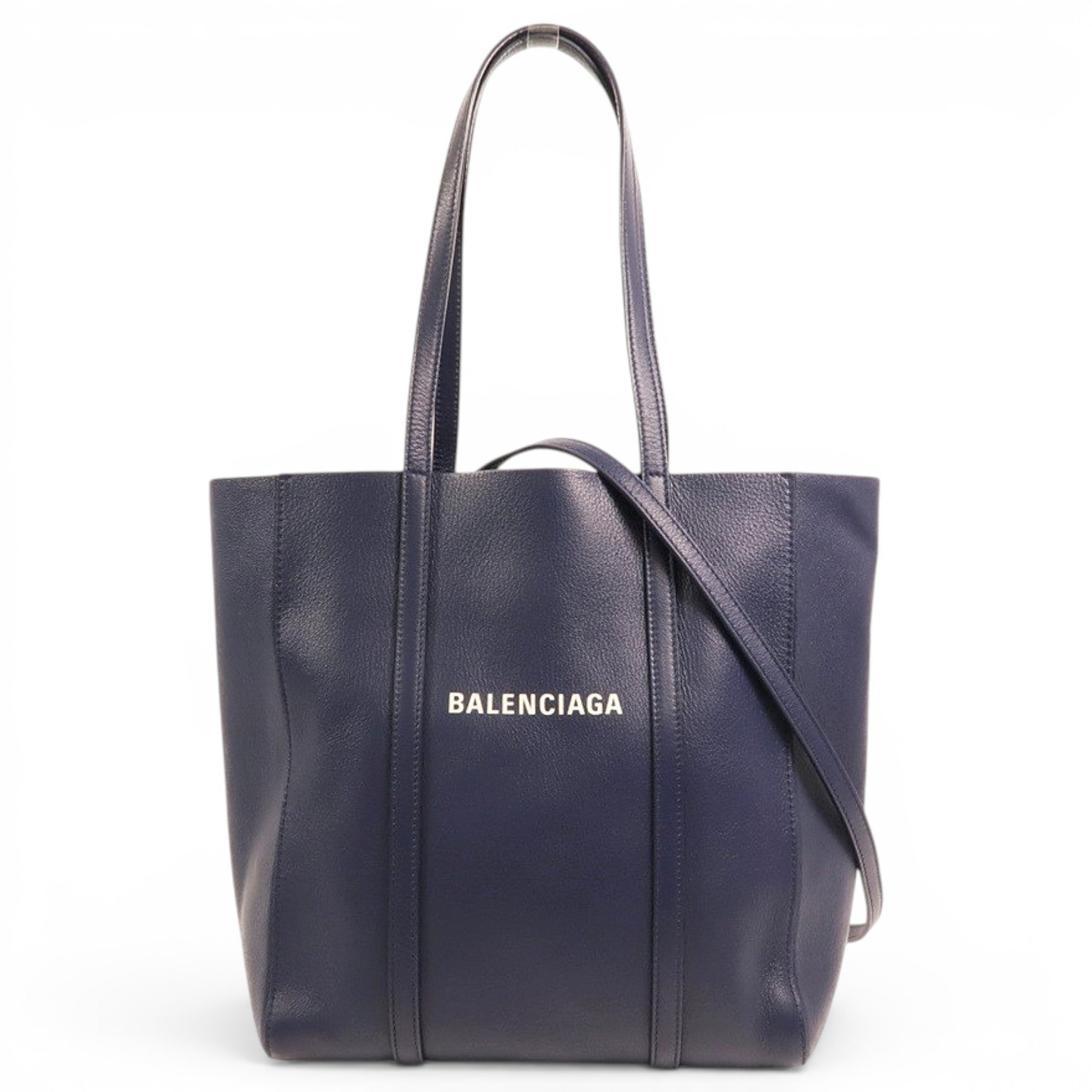 Shopping North South leather tote