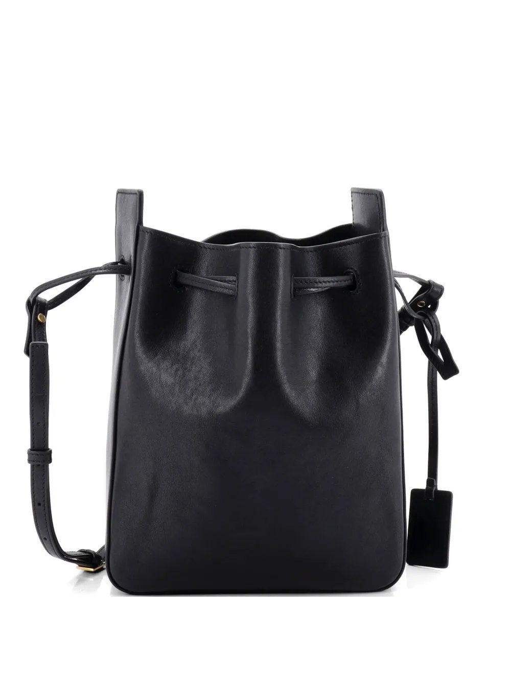 Convertible Leather Small bucket bag