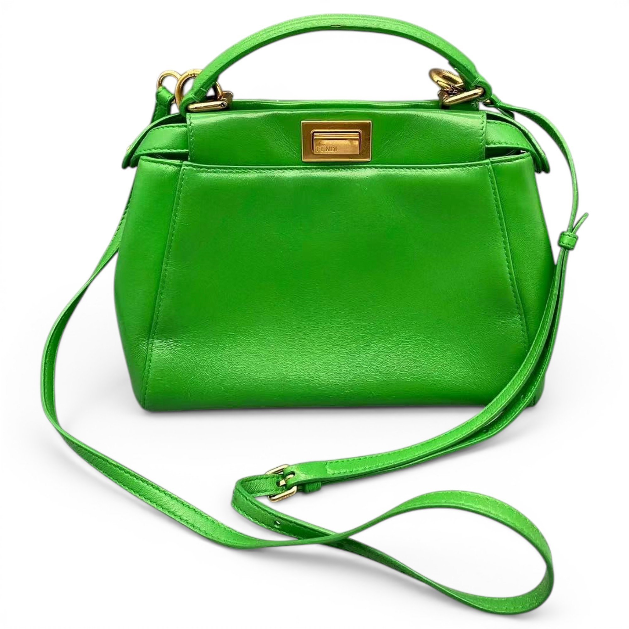 Peekaboo leather handbag