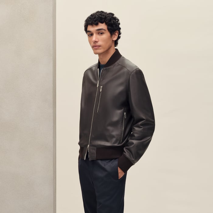 Ébène Reversible Rib-trim Jacket