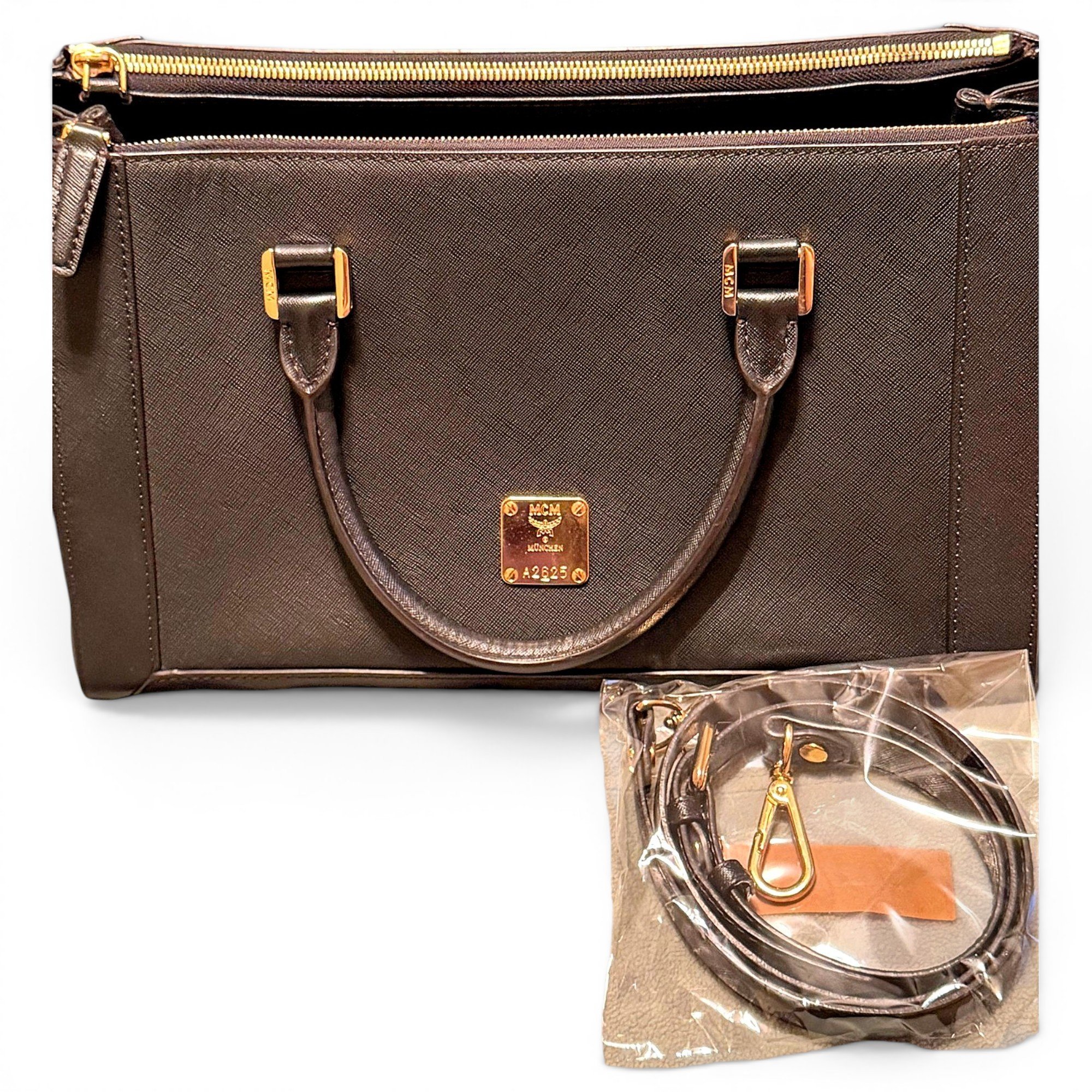 Leather satchel