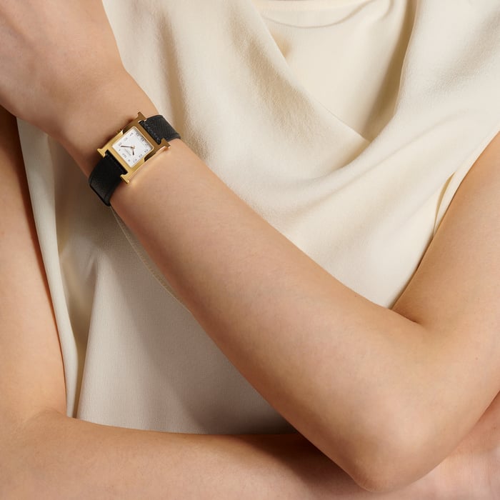 Noir Heure H Medium Model 30 MM Single Tour Watch Strap