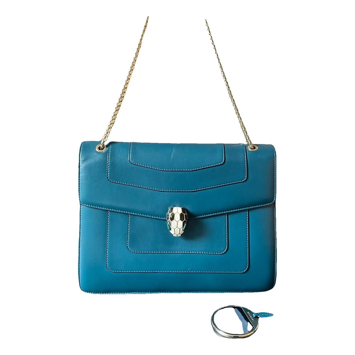 Serpenti leather handbag
