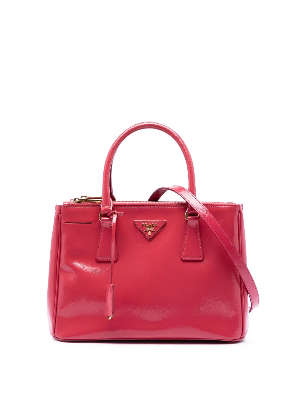 2013-2026 Small Saffiano Vernice Galleria Double Zip satchel