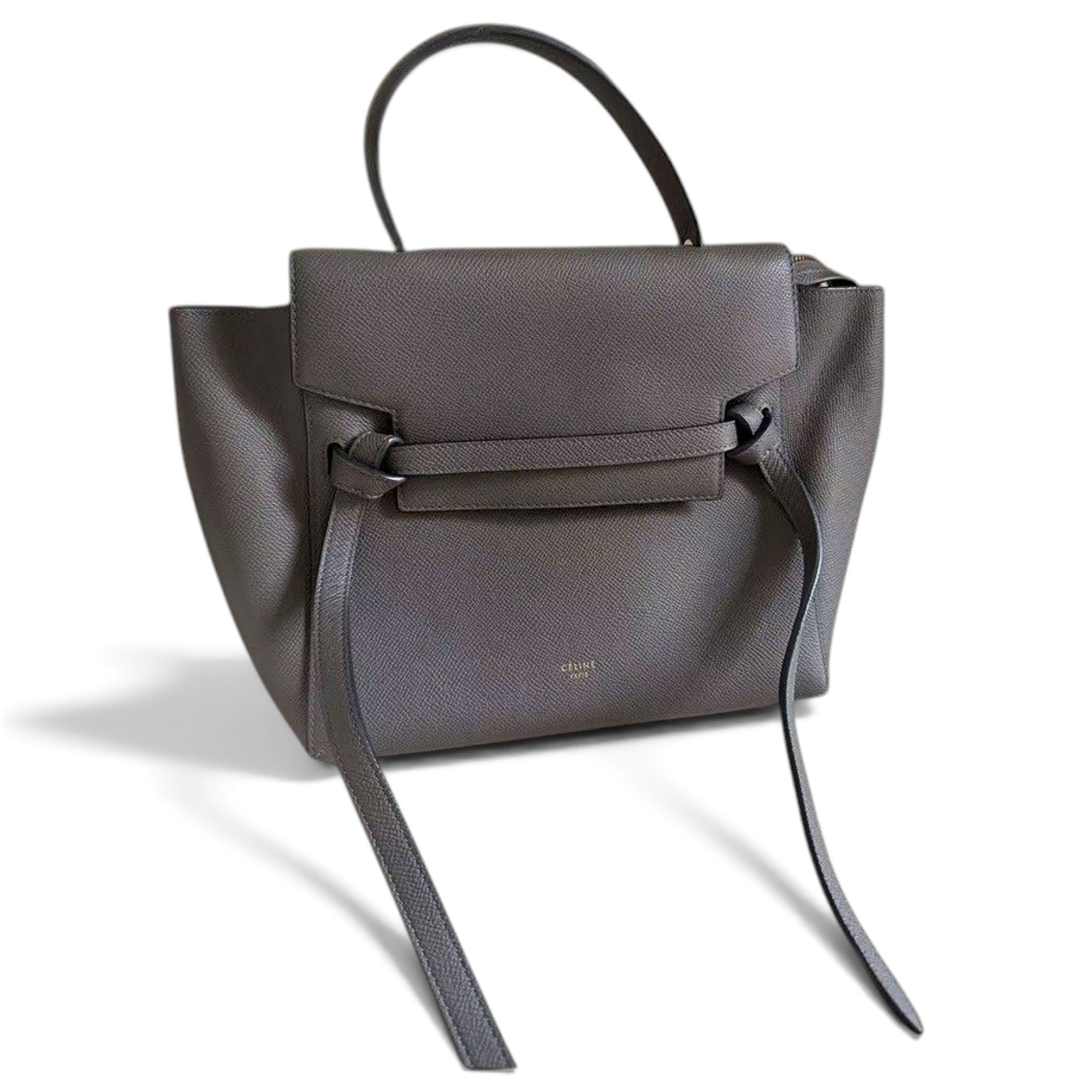 Belt leather handbag