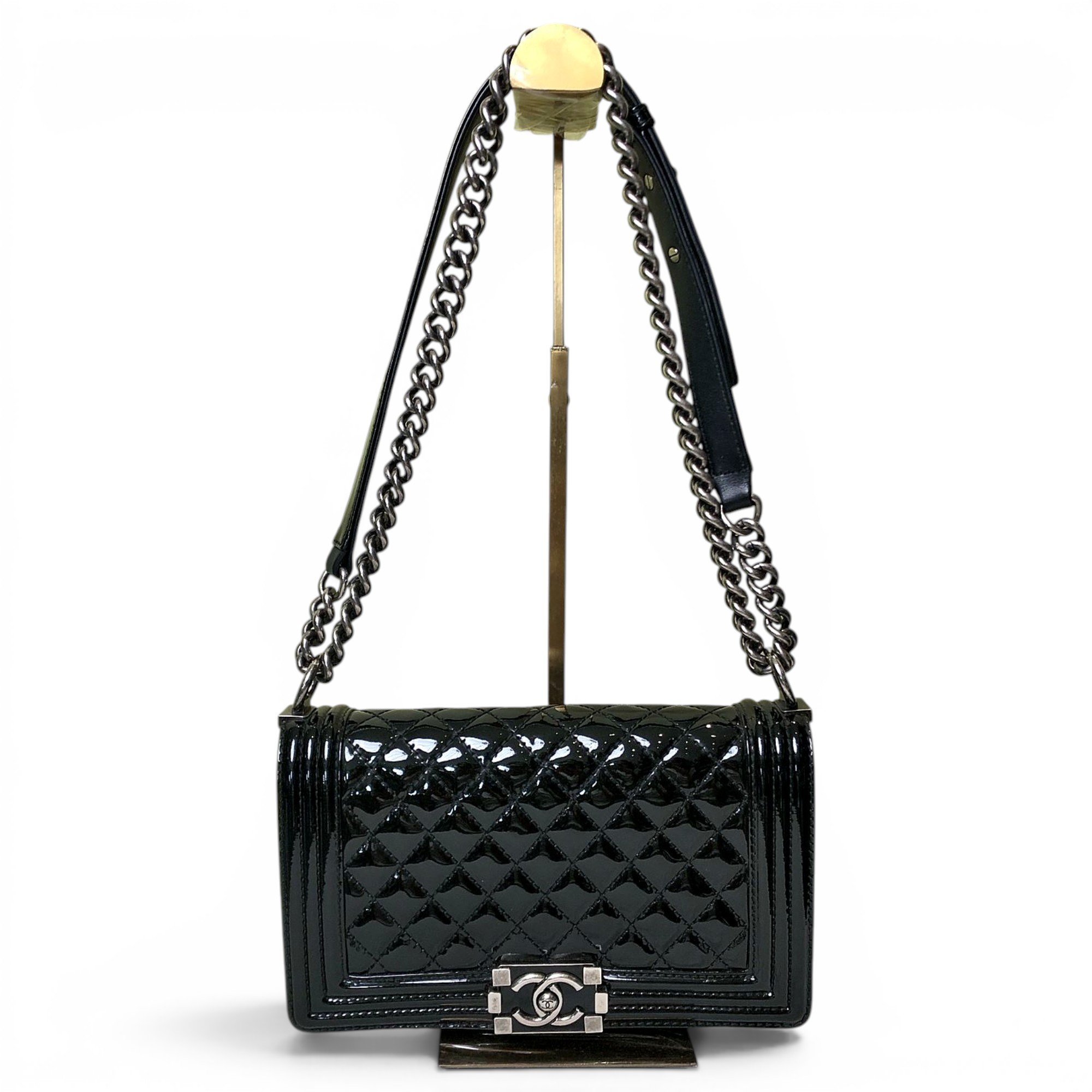Boy patent leather handbag