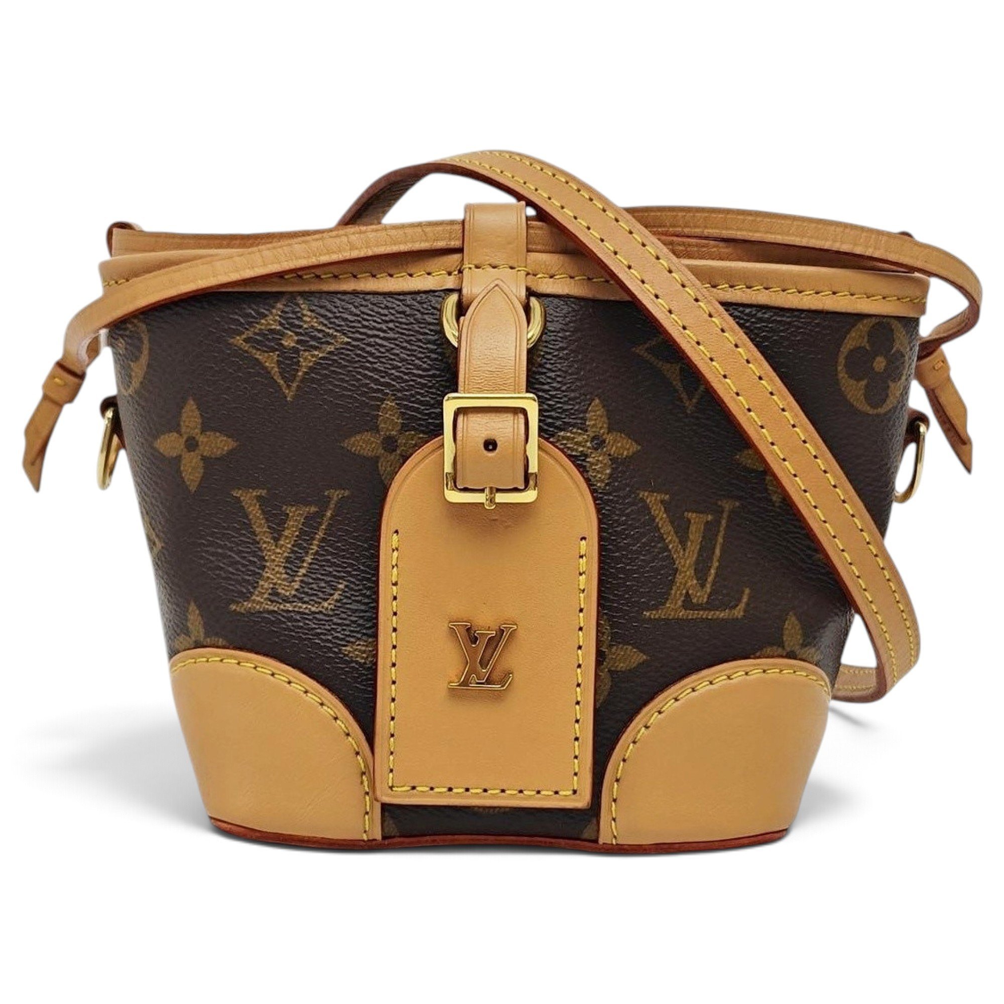 Nano Noé leather handbag