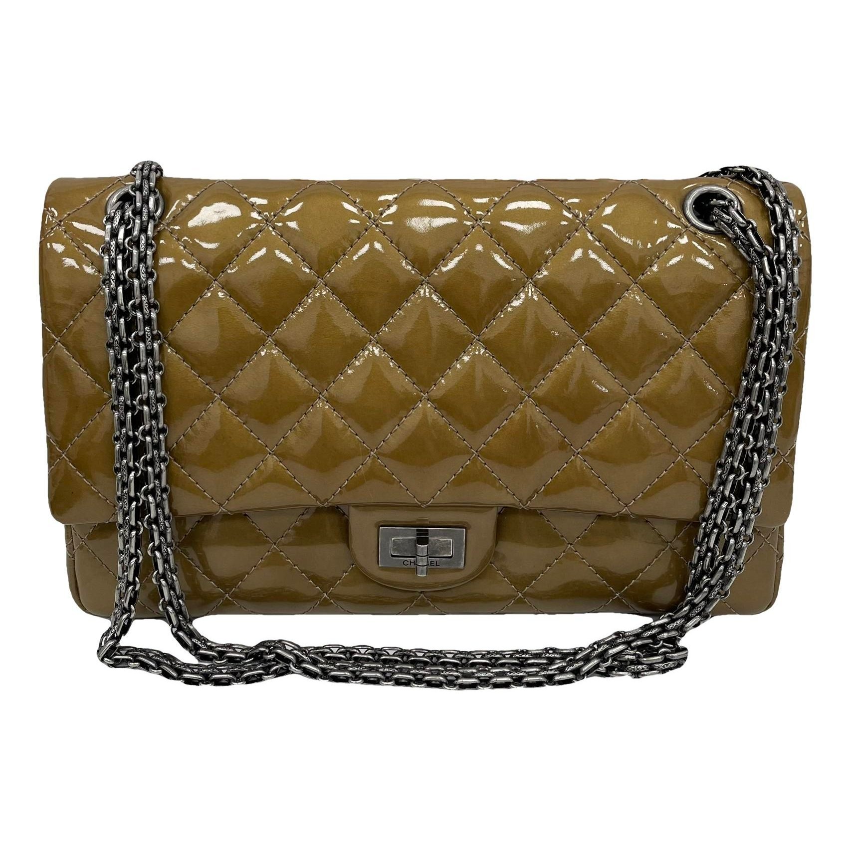 2.55 patent leather handbag