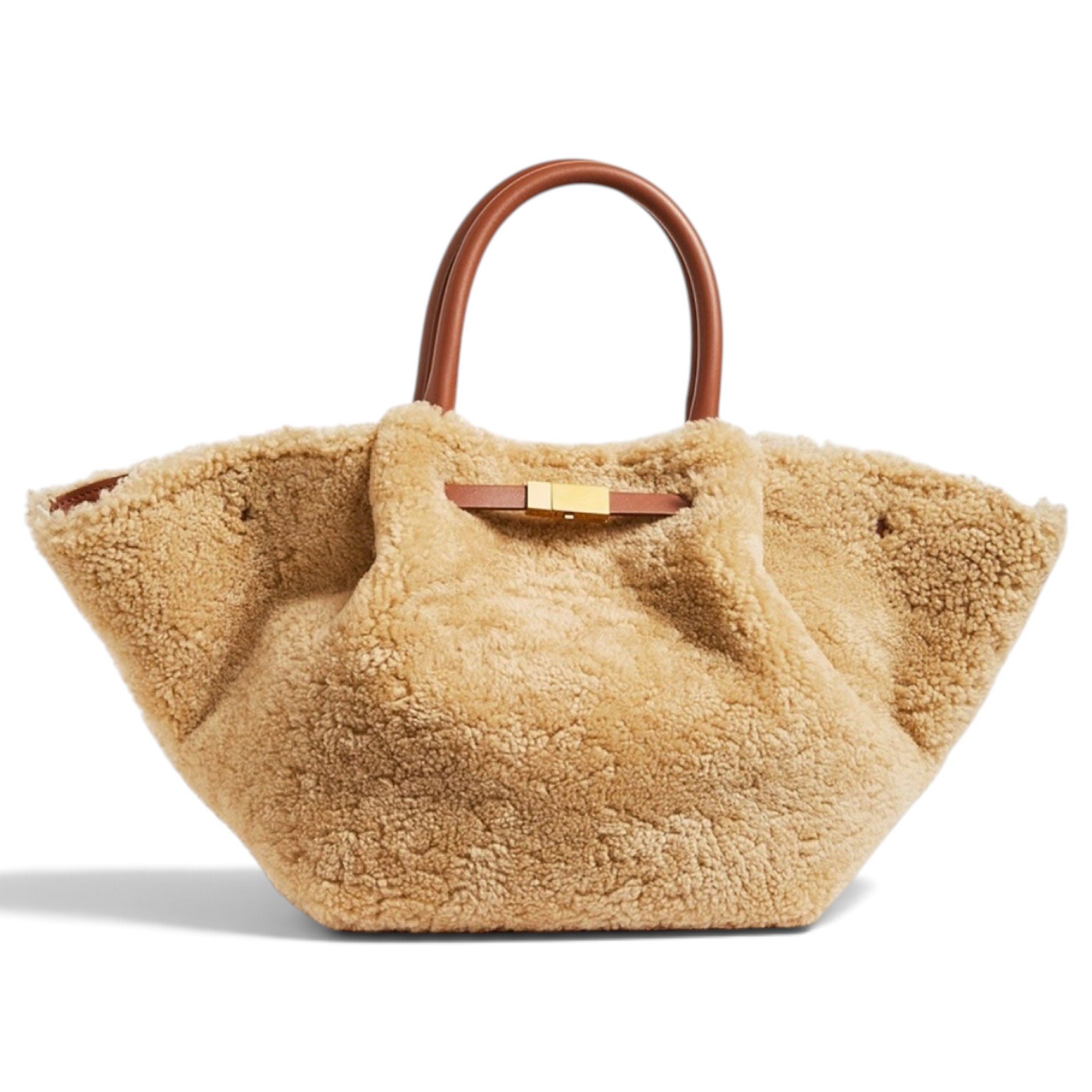 Faux fur tote