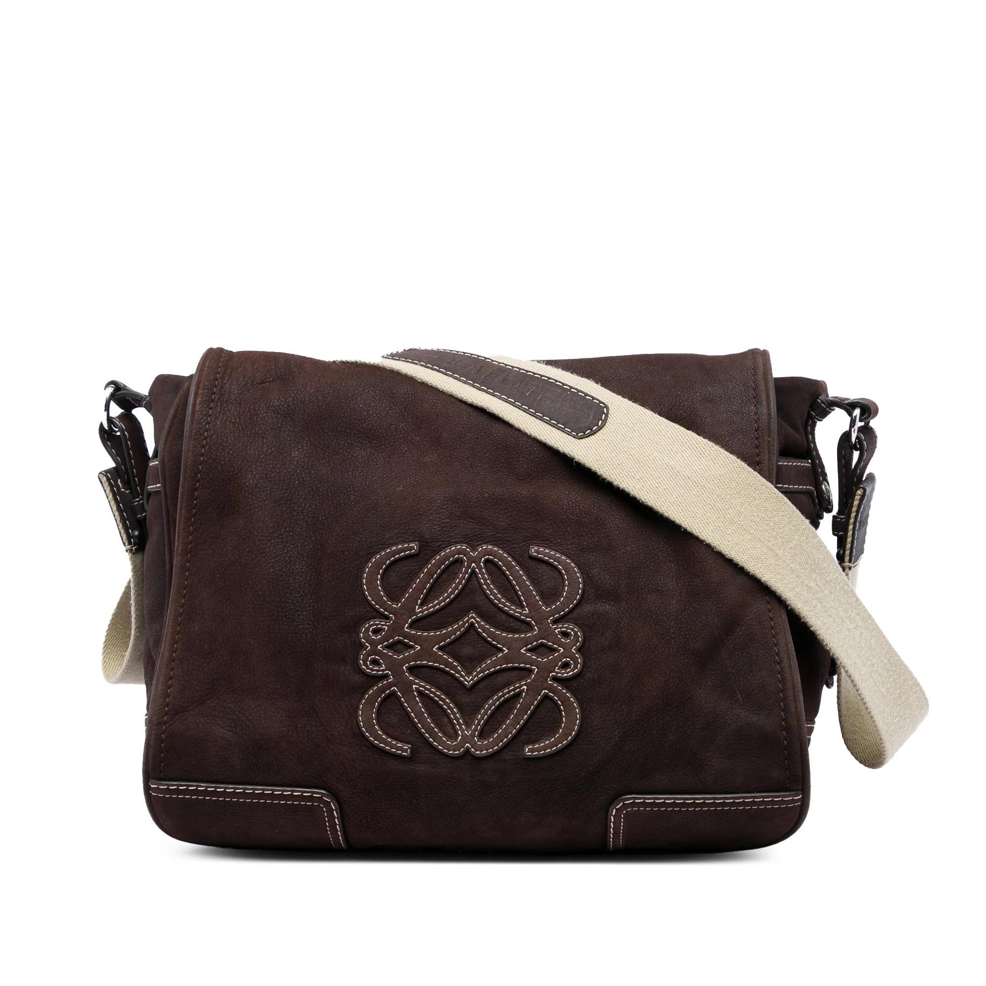 Anagram leather handbag