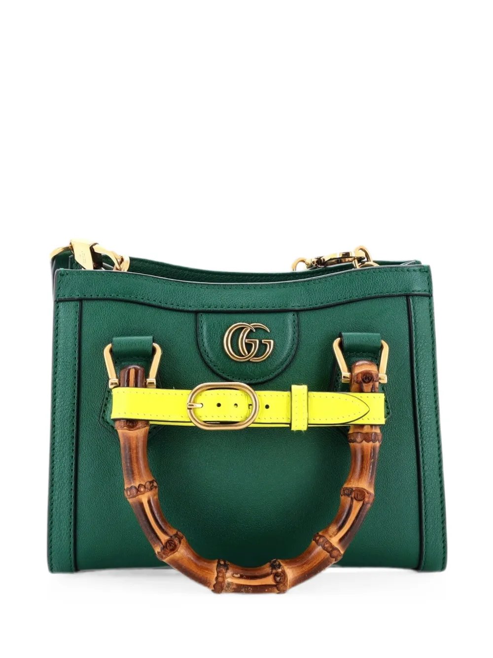 Diana NM Bamboo Handle Tote Leather Mini crossbody bag