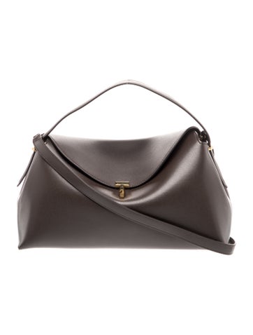 TOTEME Leather T-Lock Top Handle Bag