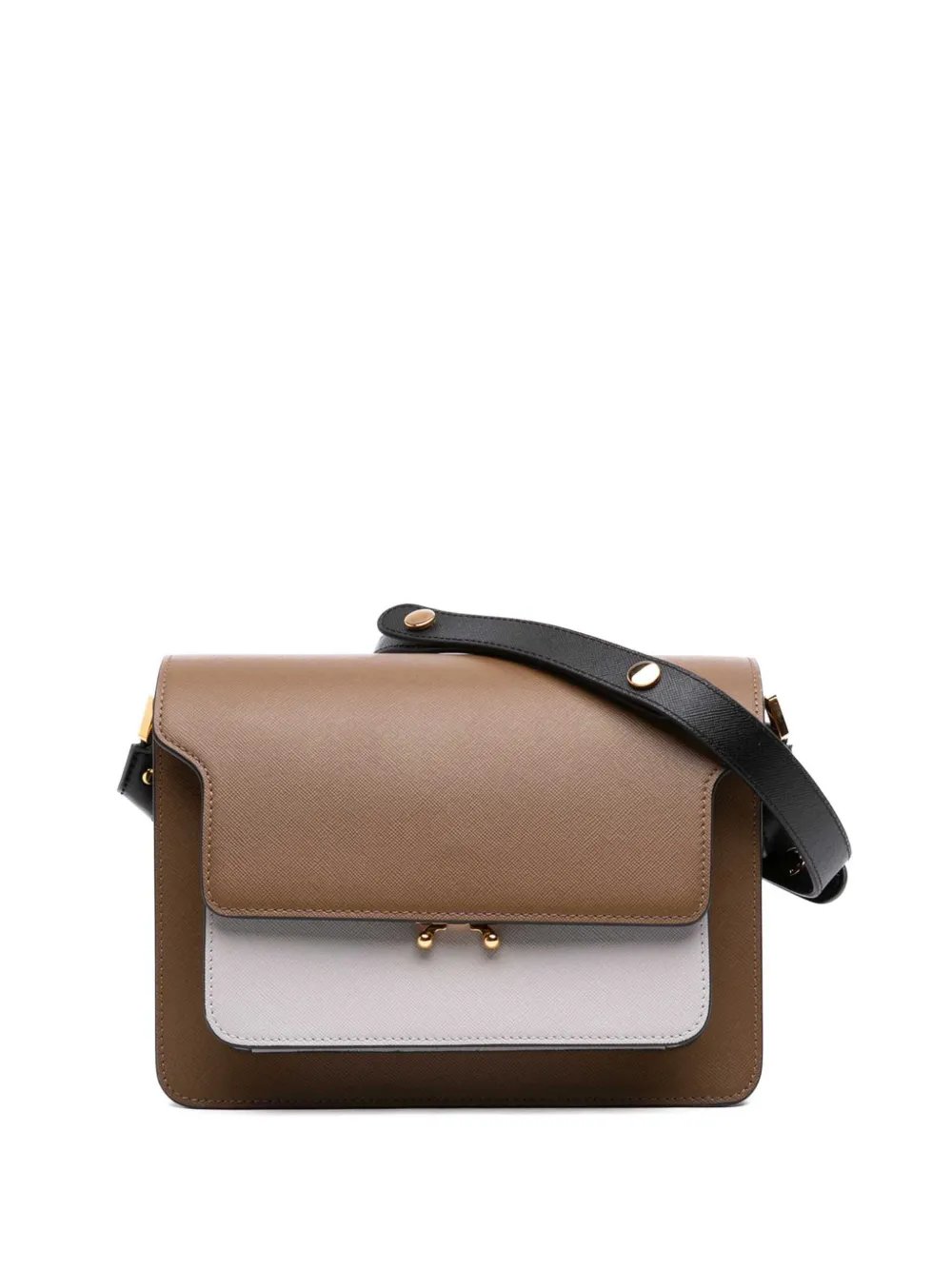 2013-2026 Tricolor Leather Trunk crossbody bag
