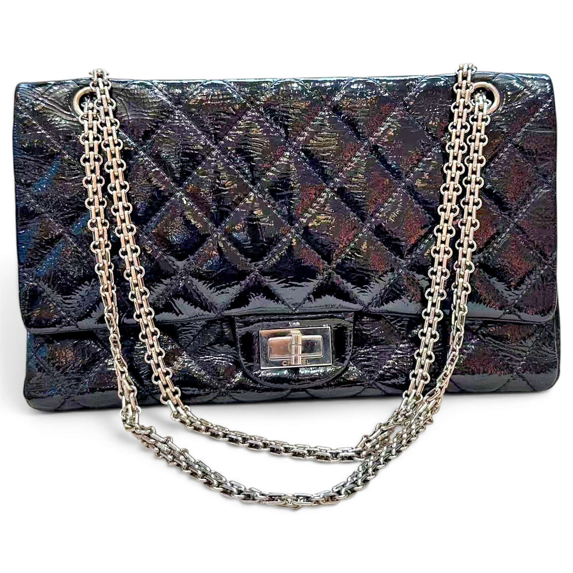 2.55 patent leather handbag