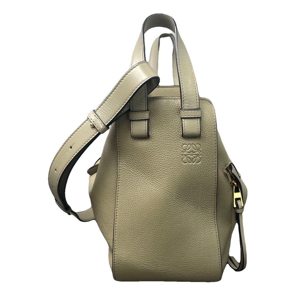 Hammock leather handbag