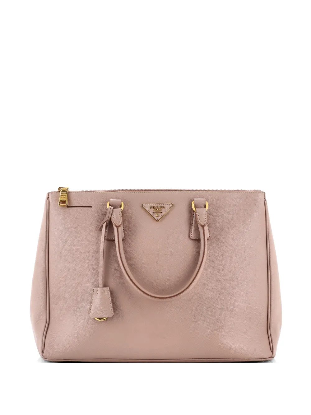 Double Zip Lux Saffiano Leather Large tote bag