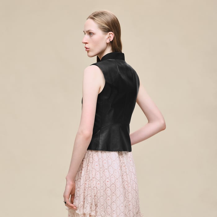 Noir Fitted Vest