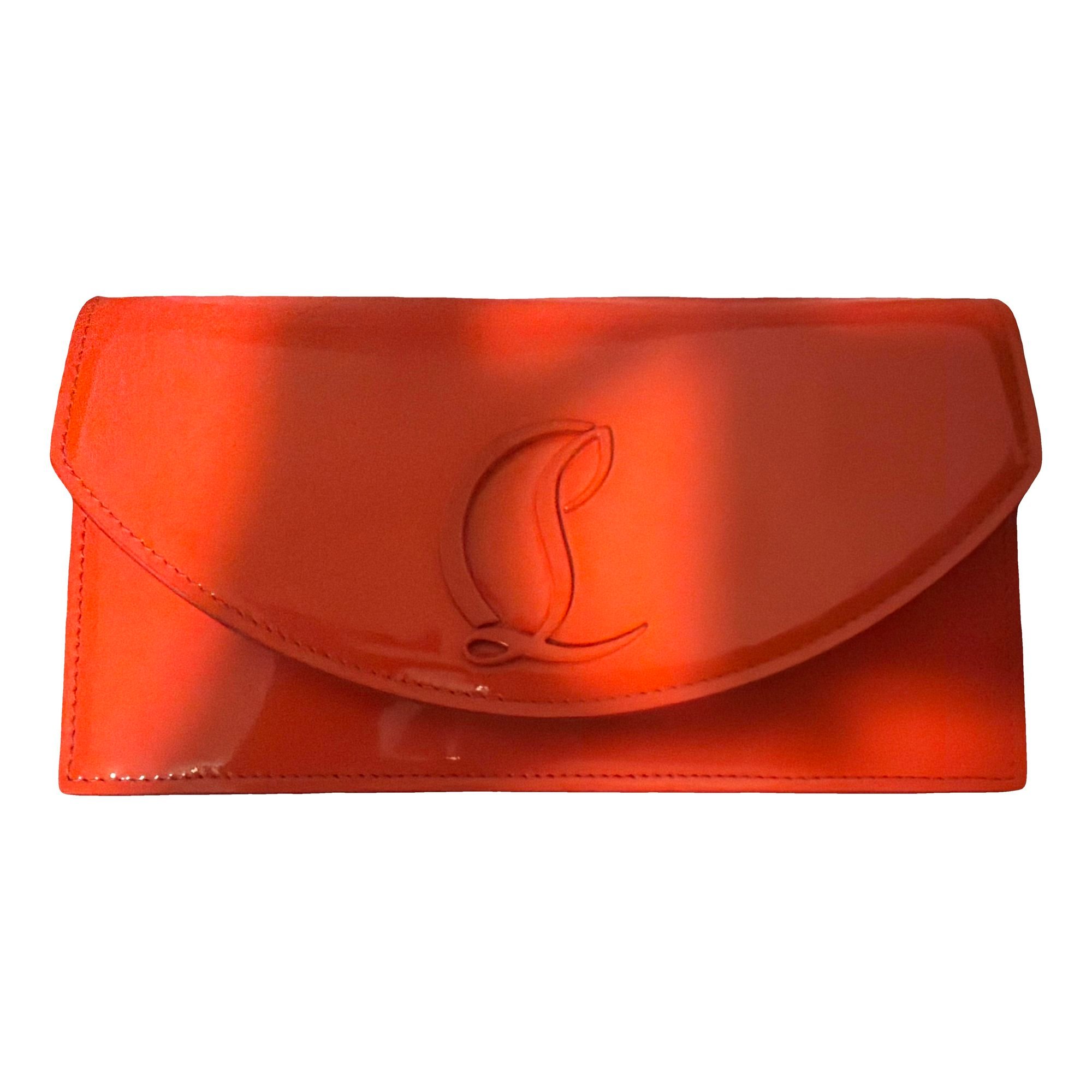Patent leather clutch bag