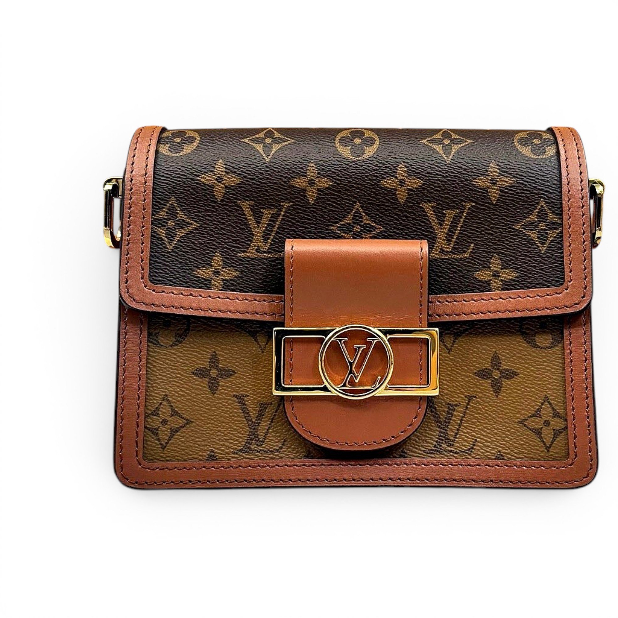 Dauphine leather crossbody bag