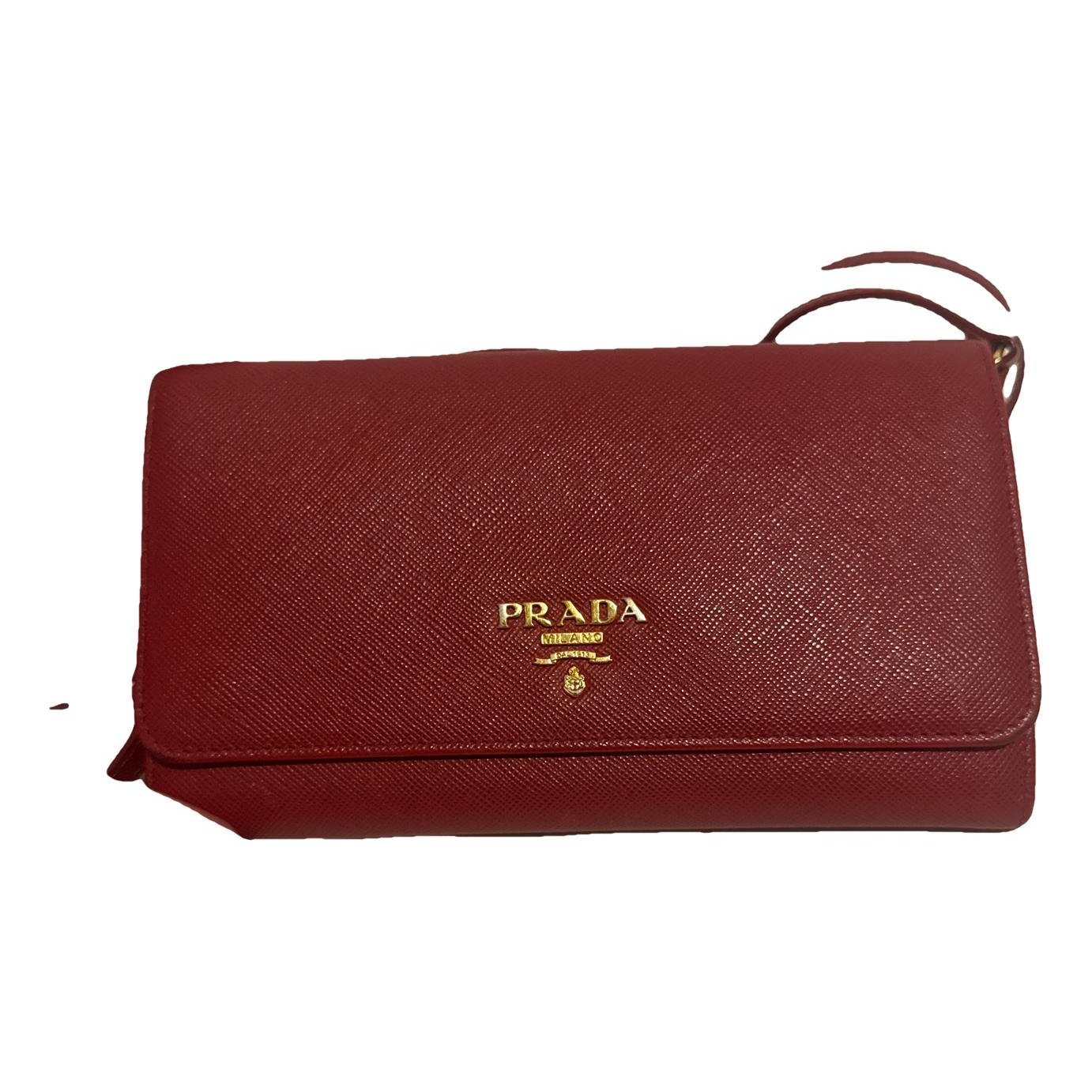 Light Frame leather clutch bag