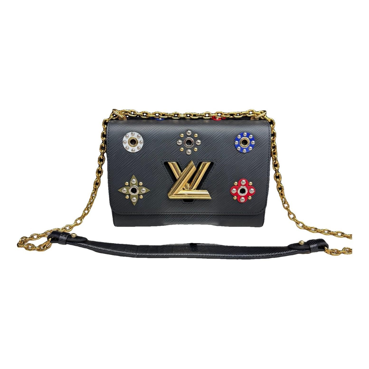 Twist leather crossbody bag