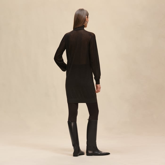 Marron Ébène Tunic Dress
