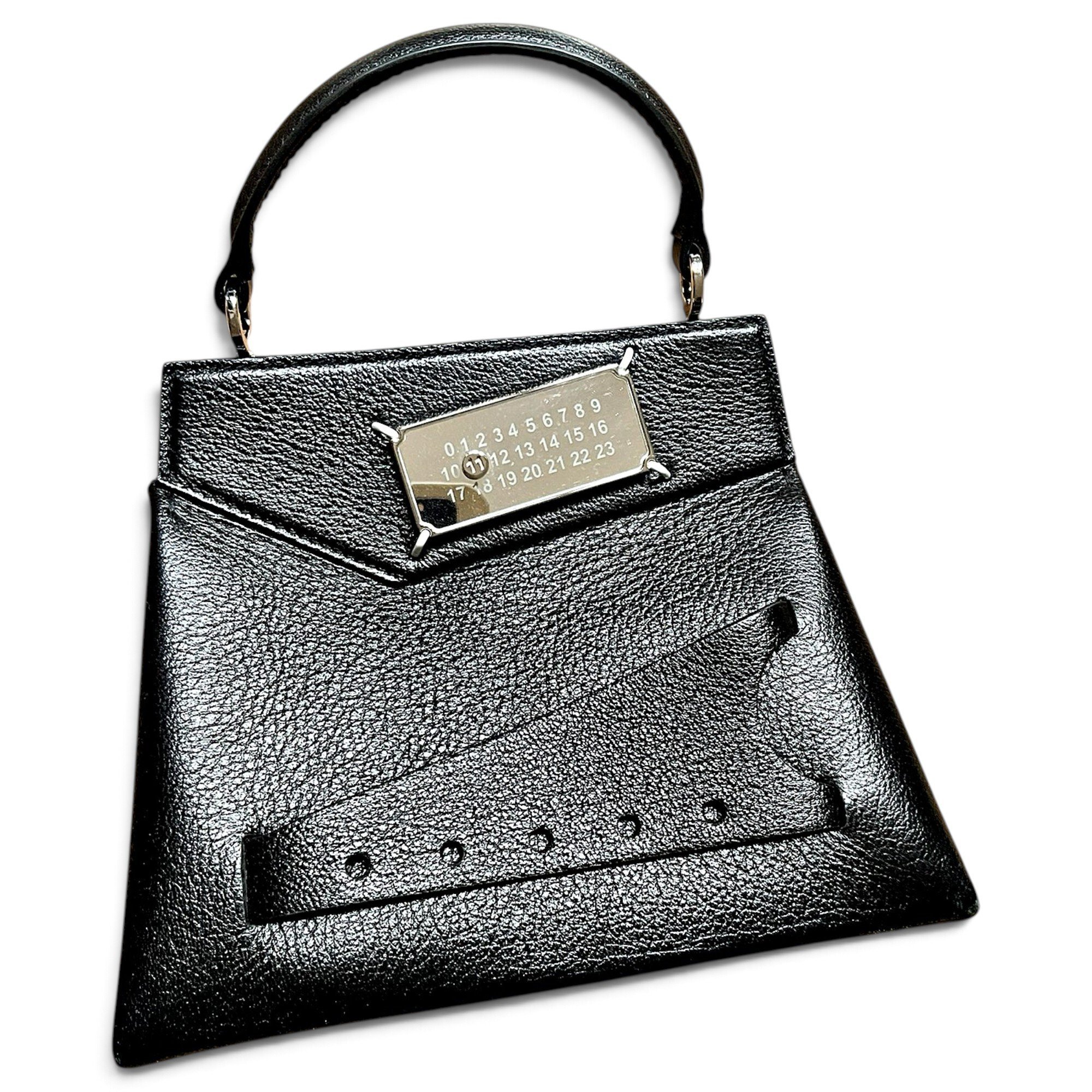 Snatched leather crossbody bag