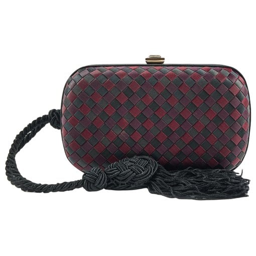 Pochette Knot silk clutch bag
