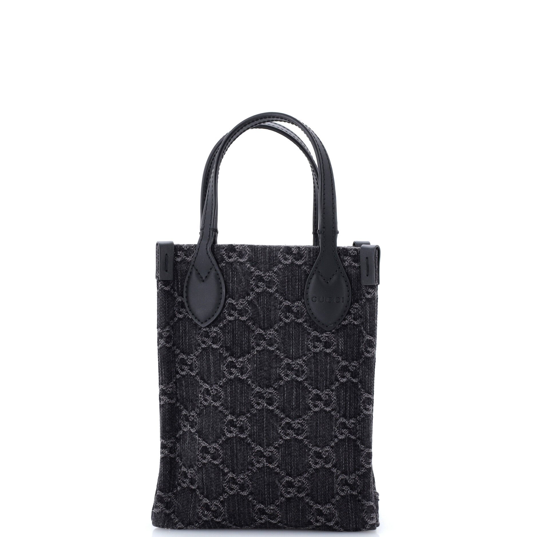Vertical Tote GG Denim Mini