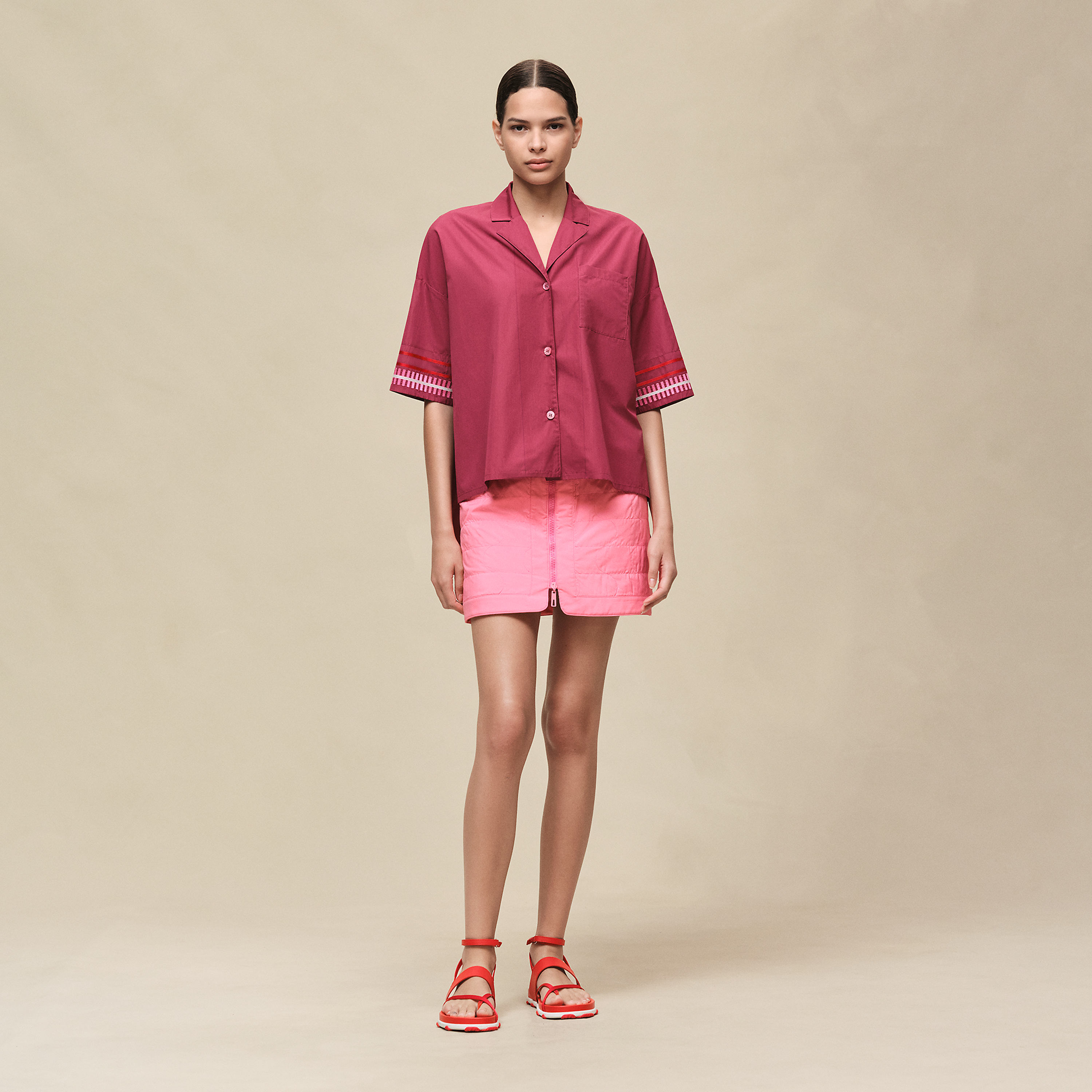 Embroidered beach tunic