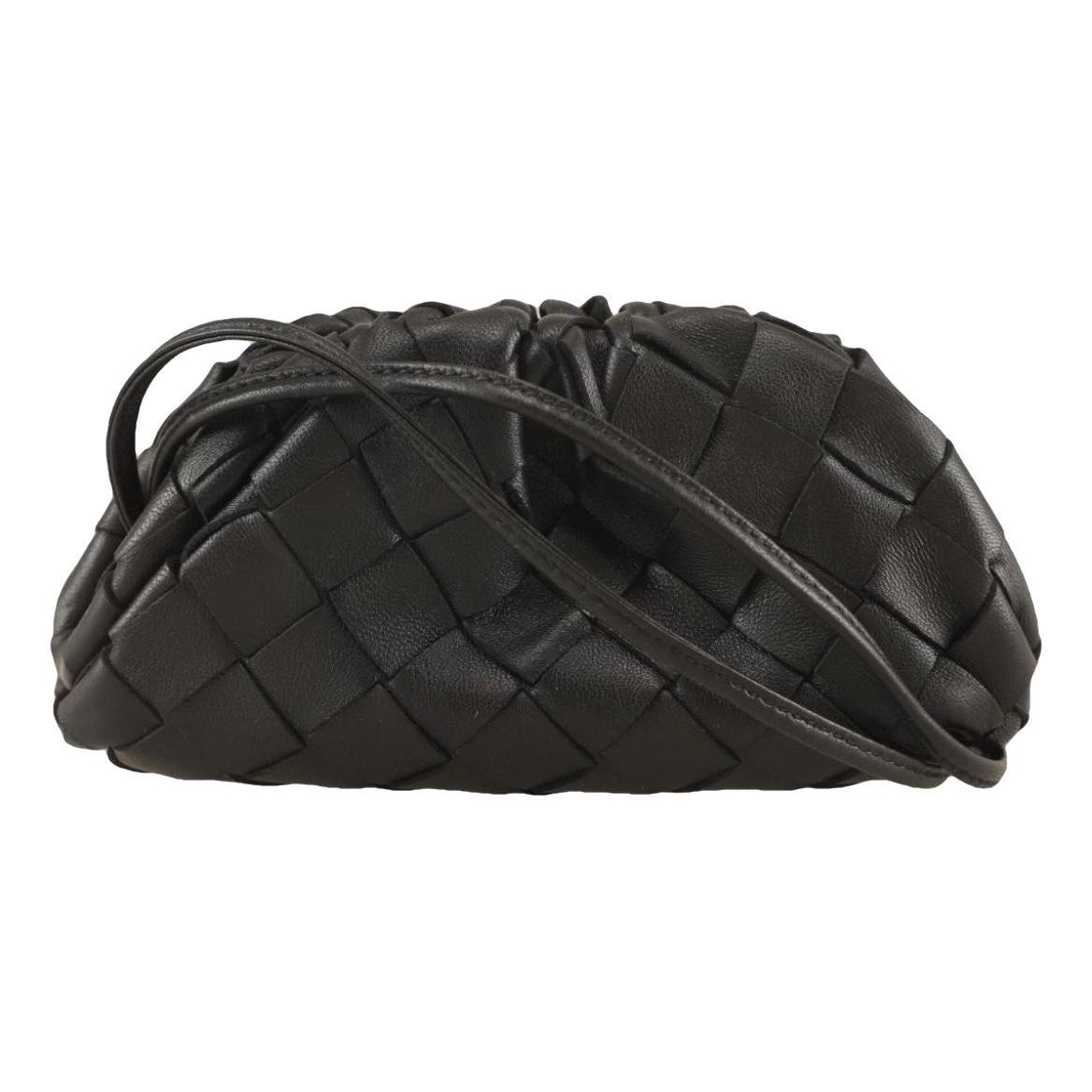 Leather clutch bag