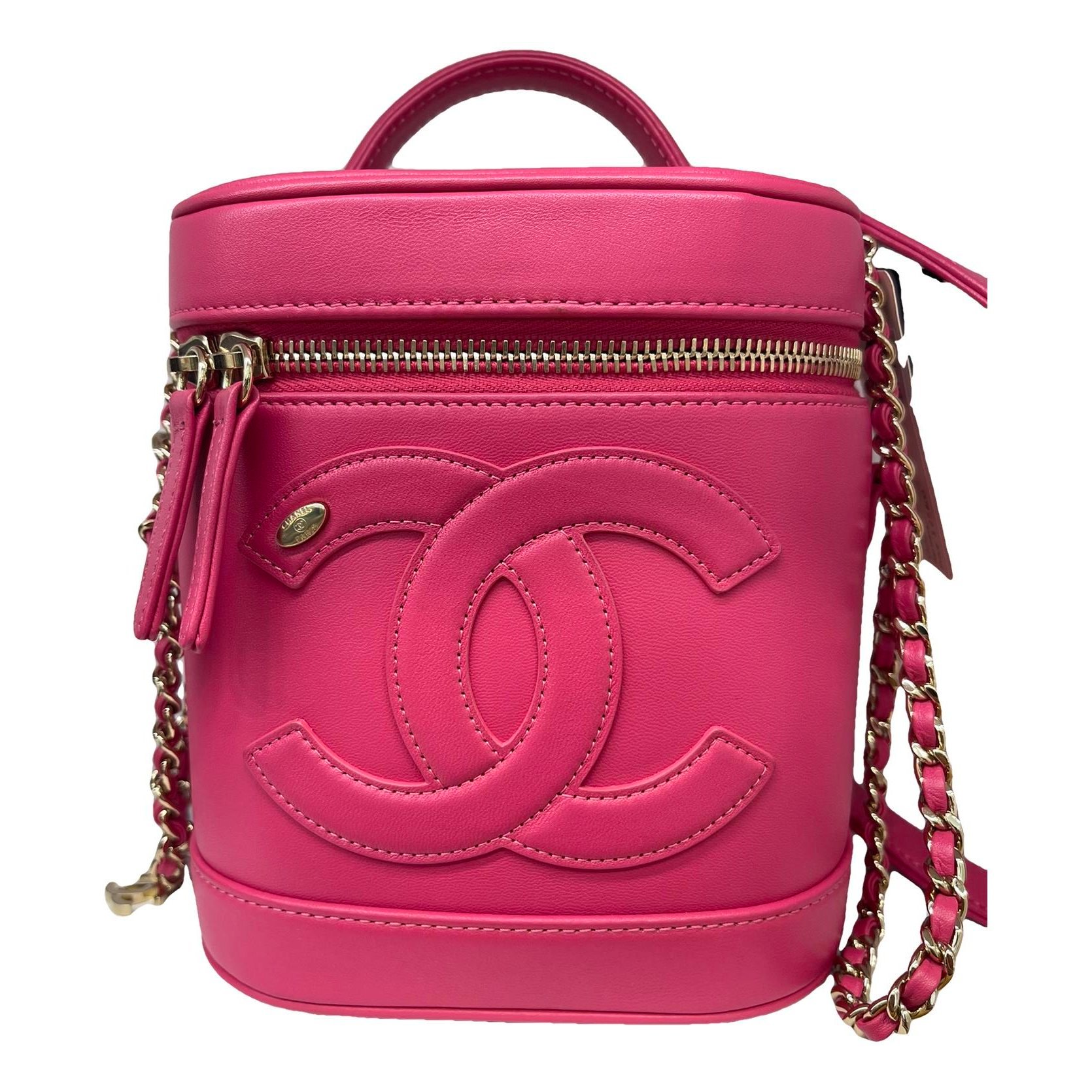 Vanity leather handbag