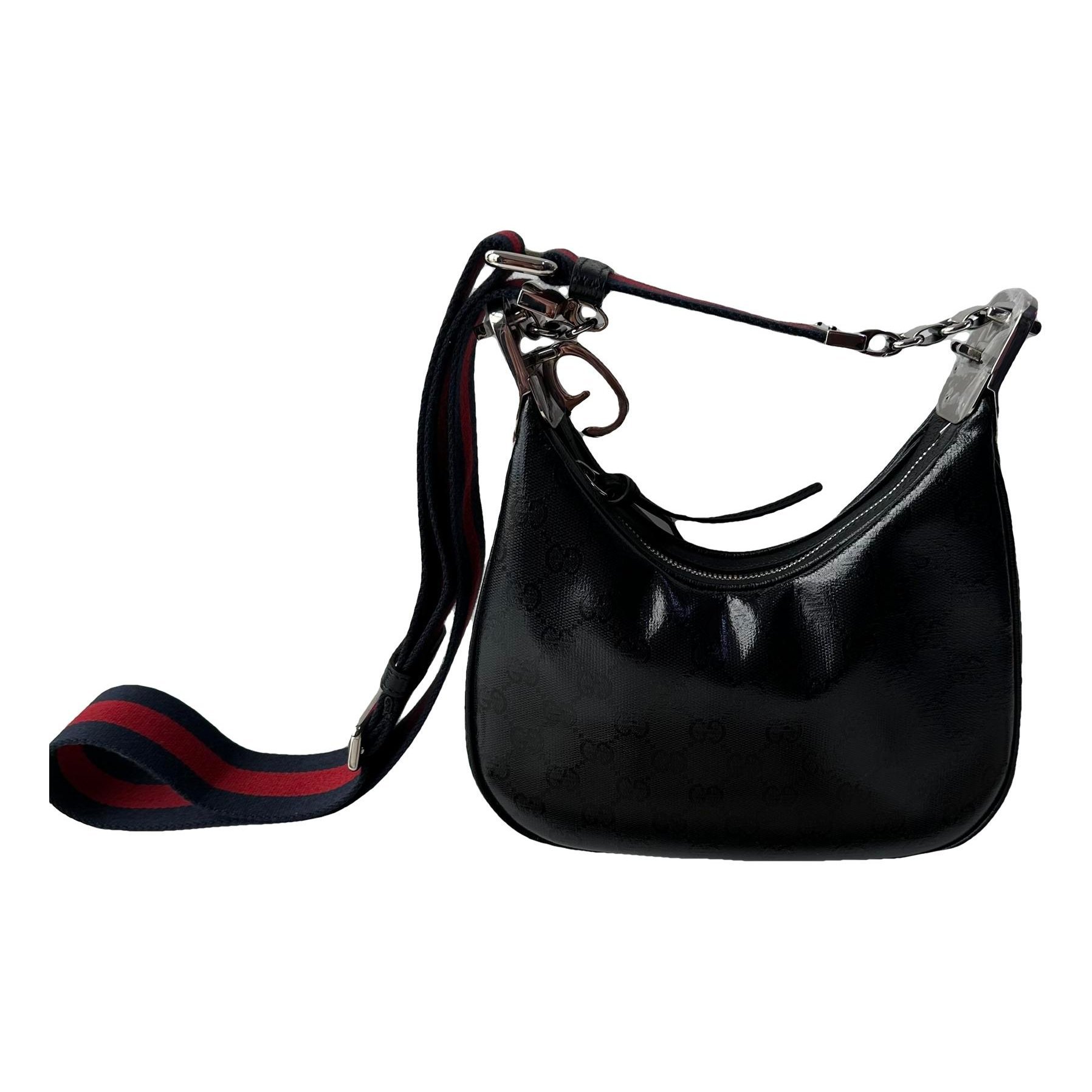 Patent leather handbag