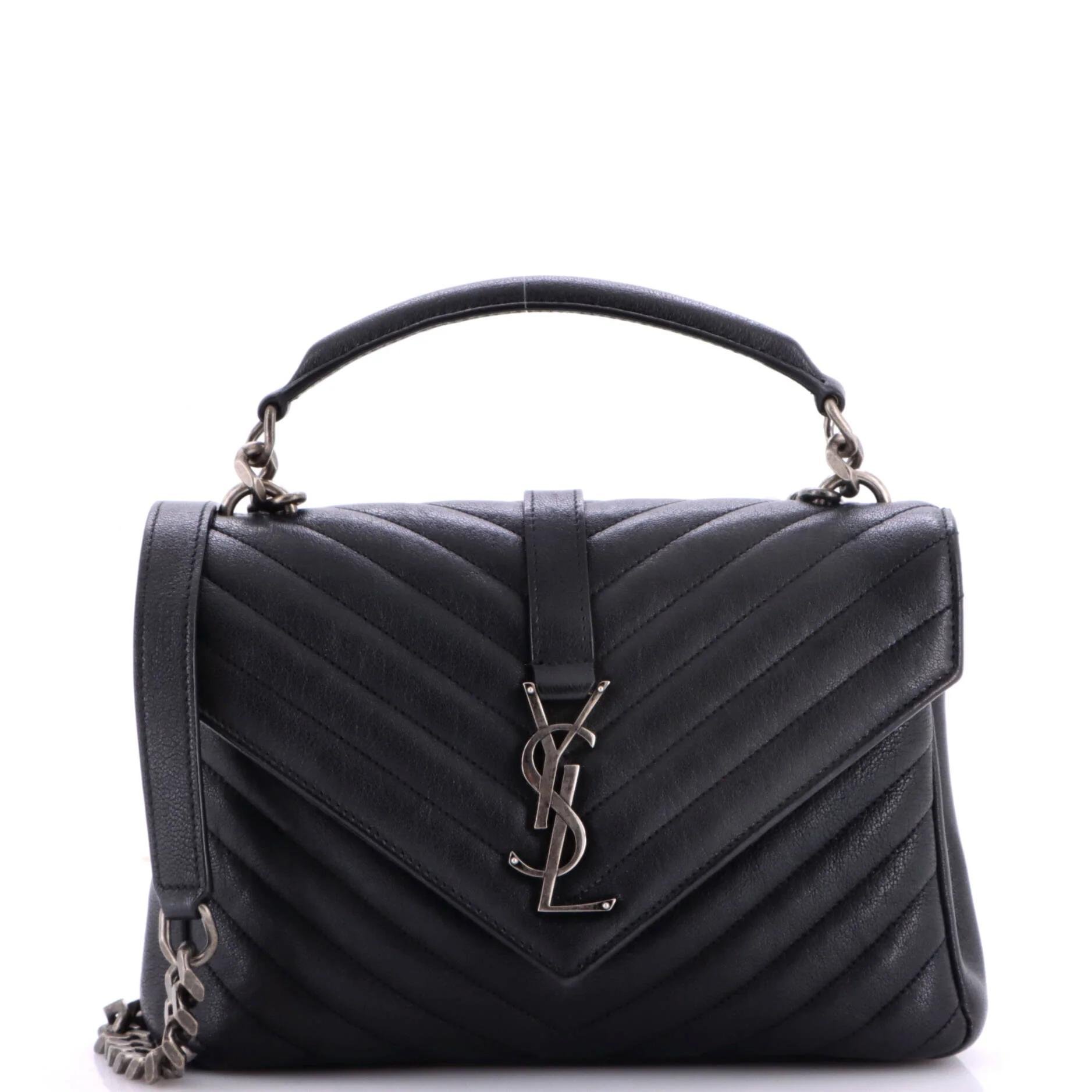 Collége monogramme leather crossbody bag