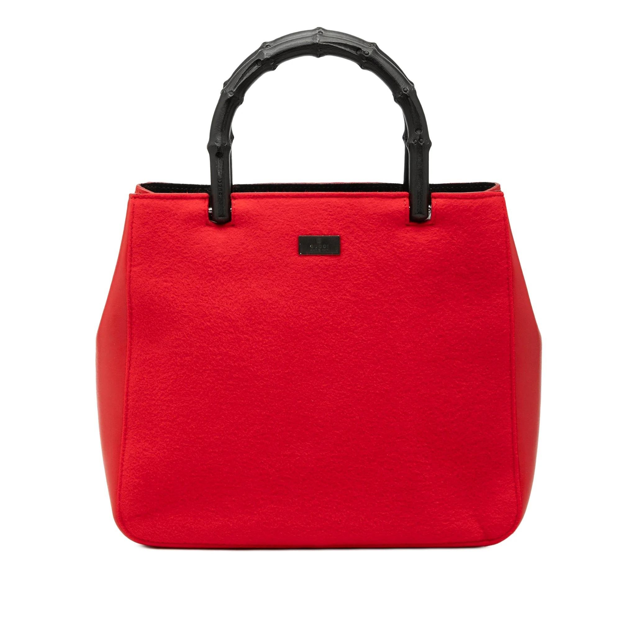 Bamboo leather handbag