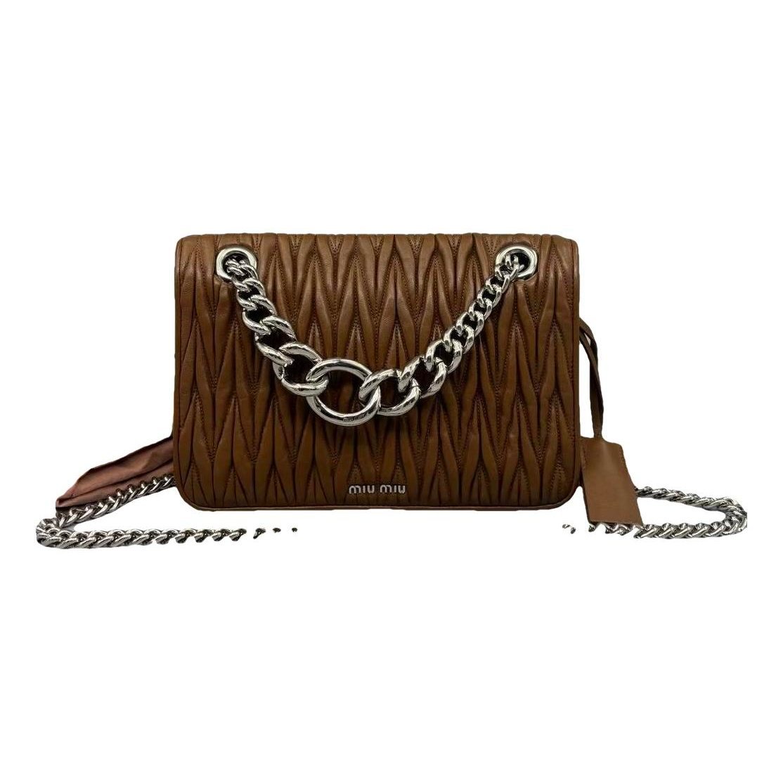 Miu Club leather handbag