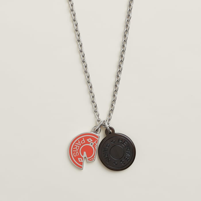 Orange Field Carrousel Necklace