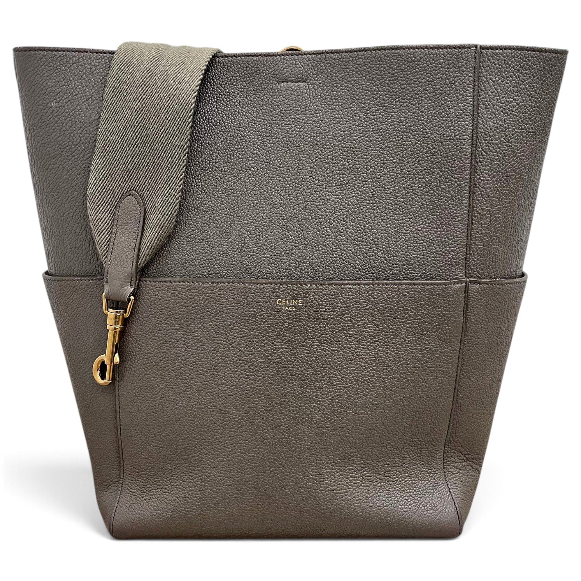Seau Sangle leather handbag