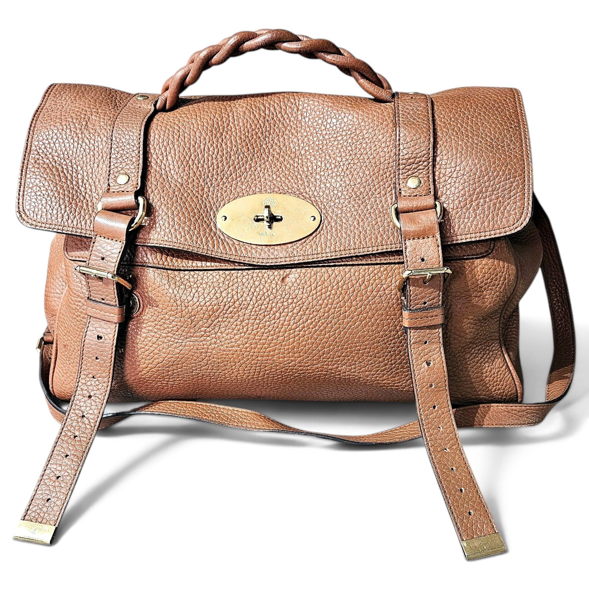 Alexa leather satchel